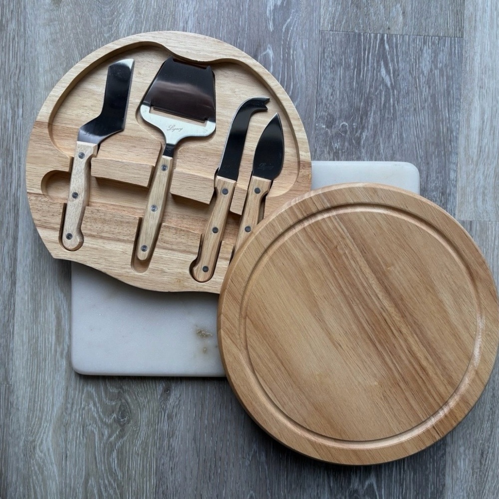 PICNIC TIME Legacy 5-pcs Charcuterie Rubberwood Cutting Board #1025255